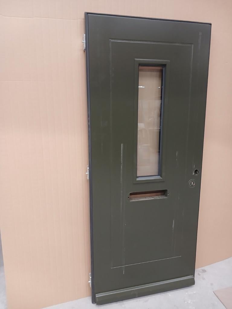 8 x voordeuren met dubbele glas erin, Doe-het-zelf en Verbouw, Deuren en Horren, Gebruikt, Buitendeur, 200 tot 215 cm, 80 tot 100 cm