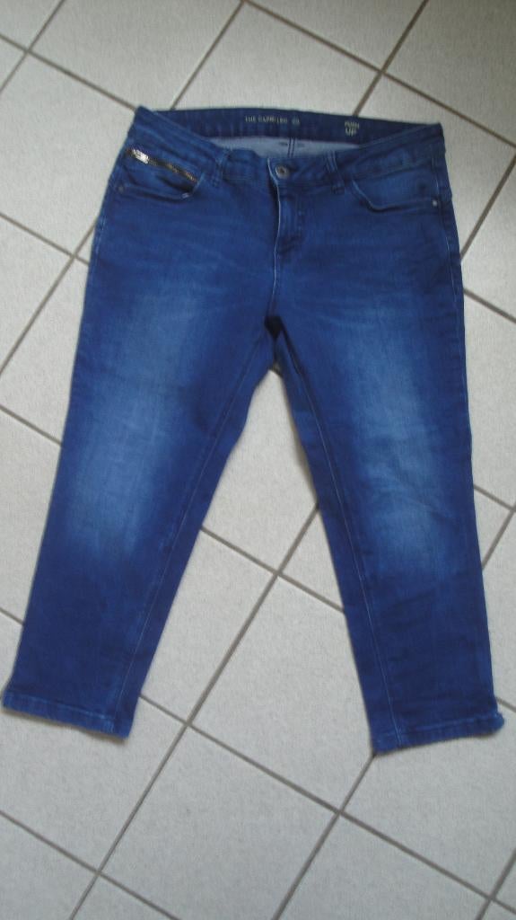 Blauwe jeans capri THE CAPRI LEG maat 38, Blauw, Ophalen of Verzenden, Zo goed als nieuw, W30 - W32 (confectie 38/40)