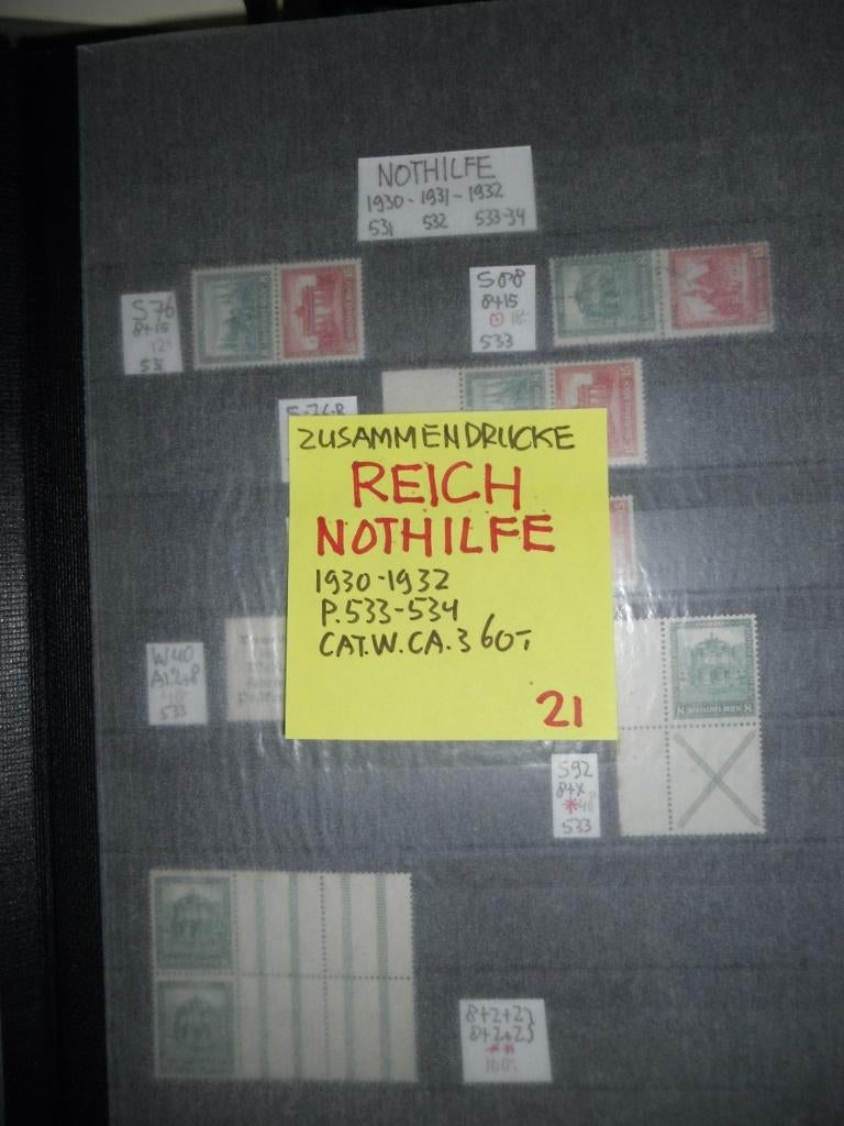 22 sammendrucke REICH NOTHILFE, Ophalen of Verzenden, Buitenland