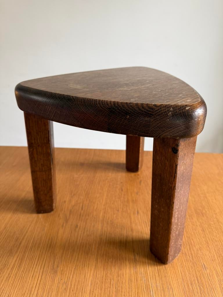 Vintage brutalistische plantenkruk plantentafeltje piëdestal, Huis en Inrichting, Tafels | Bijzettafels, Minder dan 45 cm, Minder dan 55 cm