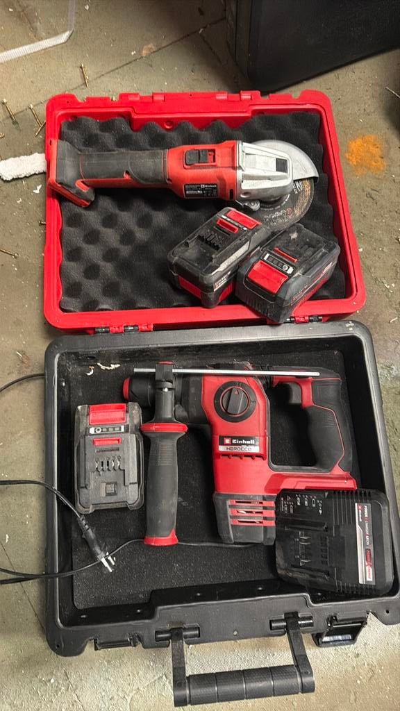 Einhell boormachine en slijptol, Ophalen, Zo goed als nieuw, Boormachine