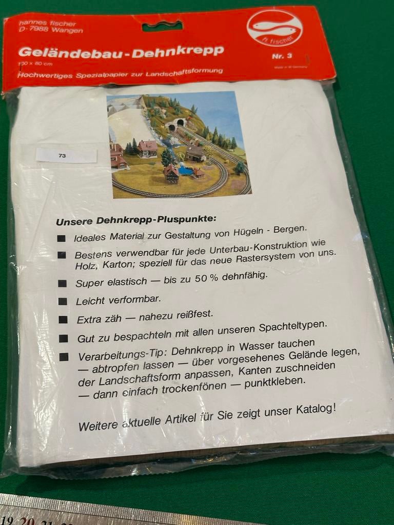 73- Fischer Geländebau-Dehnkrepp Nr. 3 - Constructie papier, Ophalen of Verzenden, Nieuw, Natuur, Overige merken