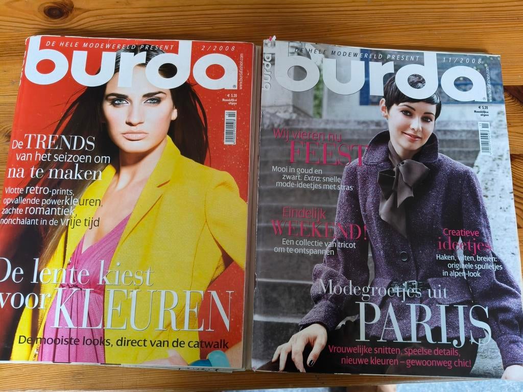 Burda de hele modewereld present boeken per stuk € 2,50, Vrouw, Overige typen, Gebruikt, Burda