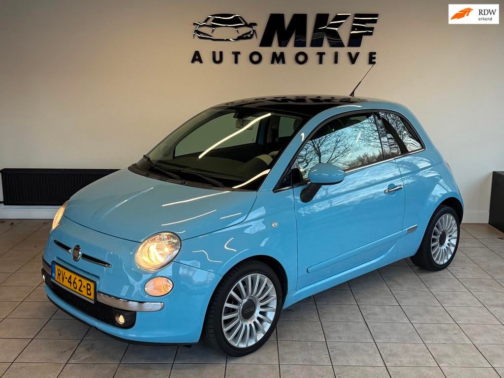 Fiat 500 0.9 TwinAir Pop 2011 Blauw Airco/PANO/LMV/NWE APK!, Voorwielaandrijving, Euro 5, 86 pk, Gebruikt