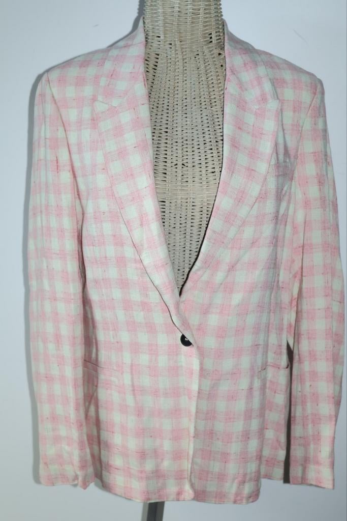 Forte Forte blazer roze/wit geruit maat 36/S, Forte Forte, NL, Ophalen of Verzenden, Zo goed als nieuw