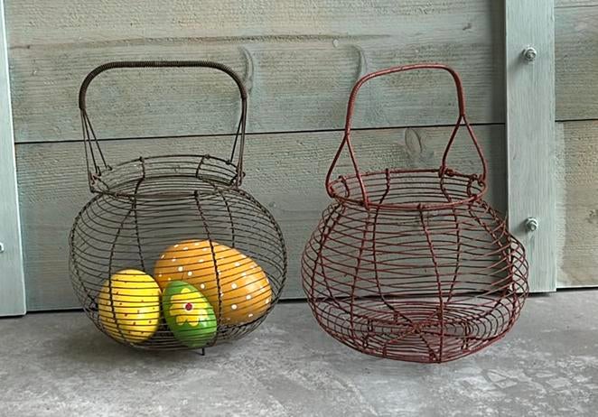 Frans brocante draad eiermand, Ophalen of Verzenden