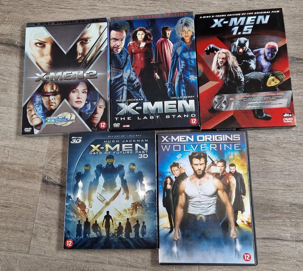 5 X-Men DVD's, Cd's en Dvd's, Vanaf 12 jaar, Ophalen of Verzenden, Zo goed als nieuw, Actiethriller