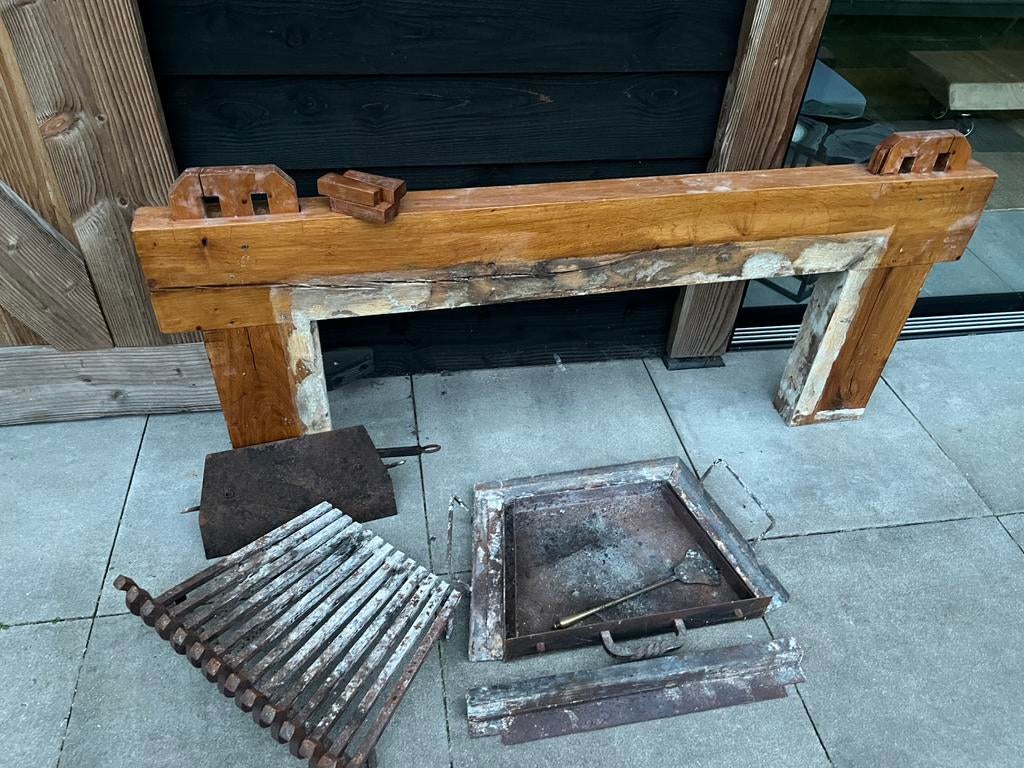 Onderdelen voor een open haard, Ophalen, Gebruikt, Vrijstaande haard, Houthaard