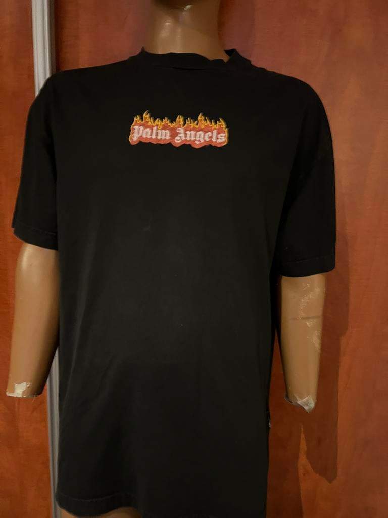 PALM ANGELS  shirt maat xl origineel zgan, Palm Angels, Zwart, C, Maat 56/58 (XL)