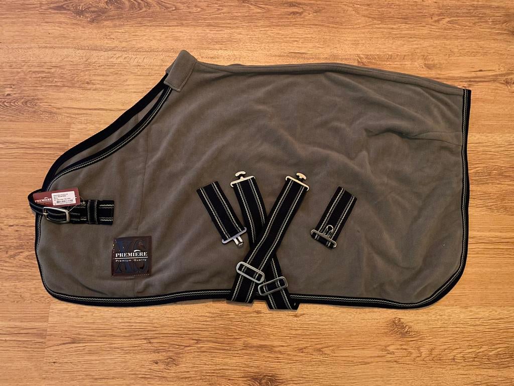 Fleece deken Premiere 95 cm, Dieren en Toebehoren, Paarden en Pony's | Dekens en Dekjes, Shetlander/Mini, Zo goed als nieuw, Grijs