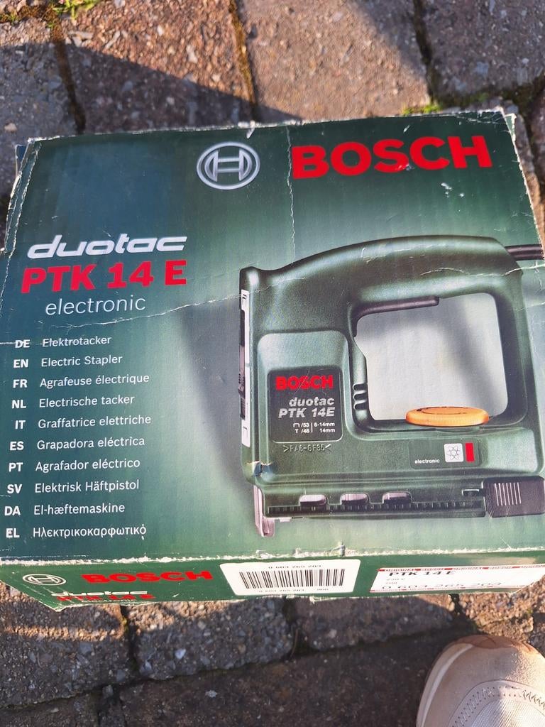 Bosch Duotac PTK 14 E nietmachine, Ophalen of Verzenden