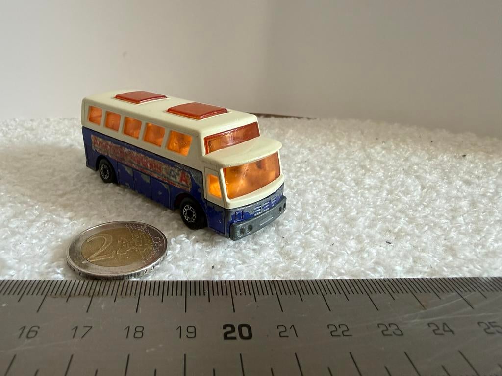 Vintage Matchbox Superfast No. 65 Airport Coach American Air, Ophalen of Verzenden, Gebruikt
