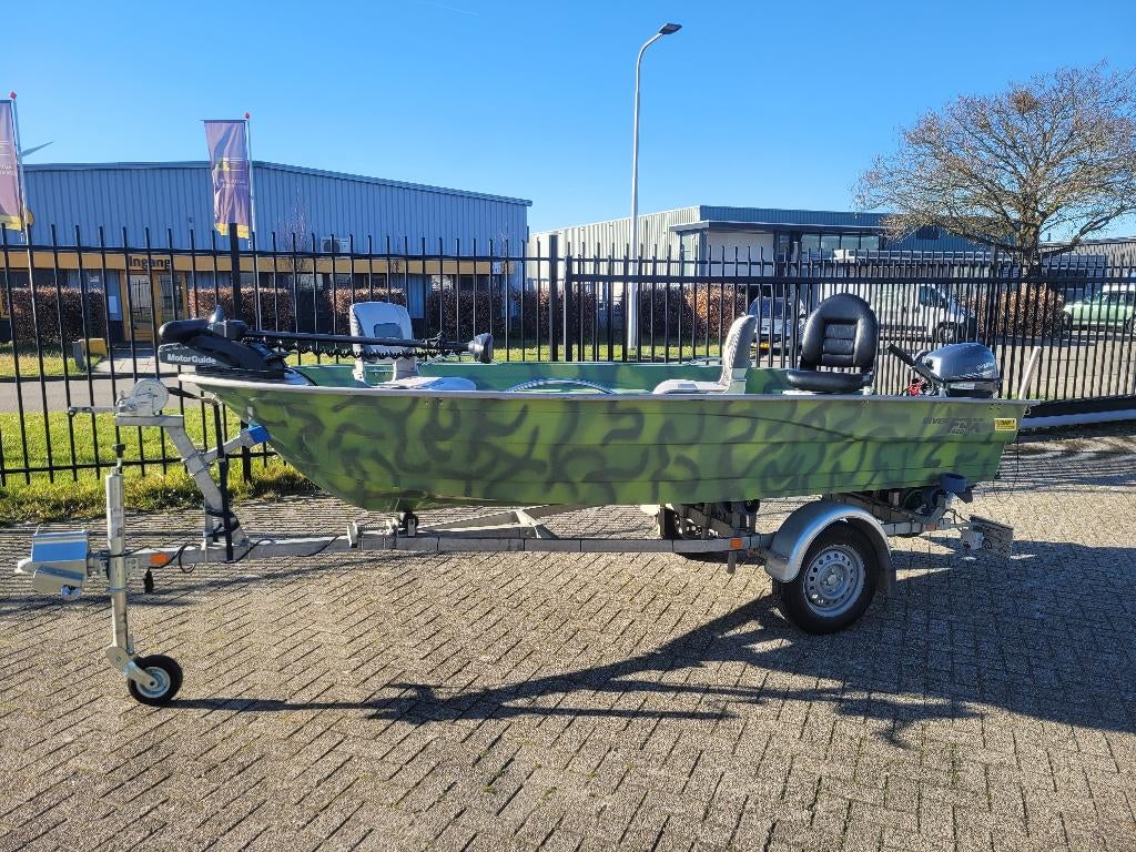 River Fox 420 met 8 pk yamaha en trailer, Ophalen, Tot 10 pk, Zo goed als nieuw, 3 tot 6 meter