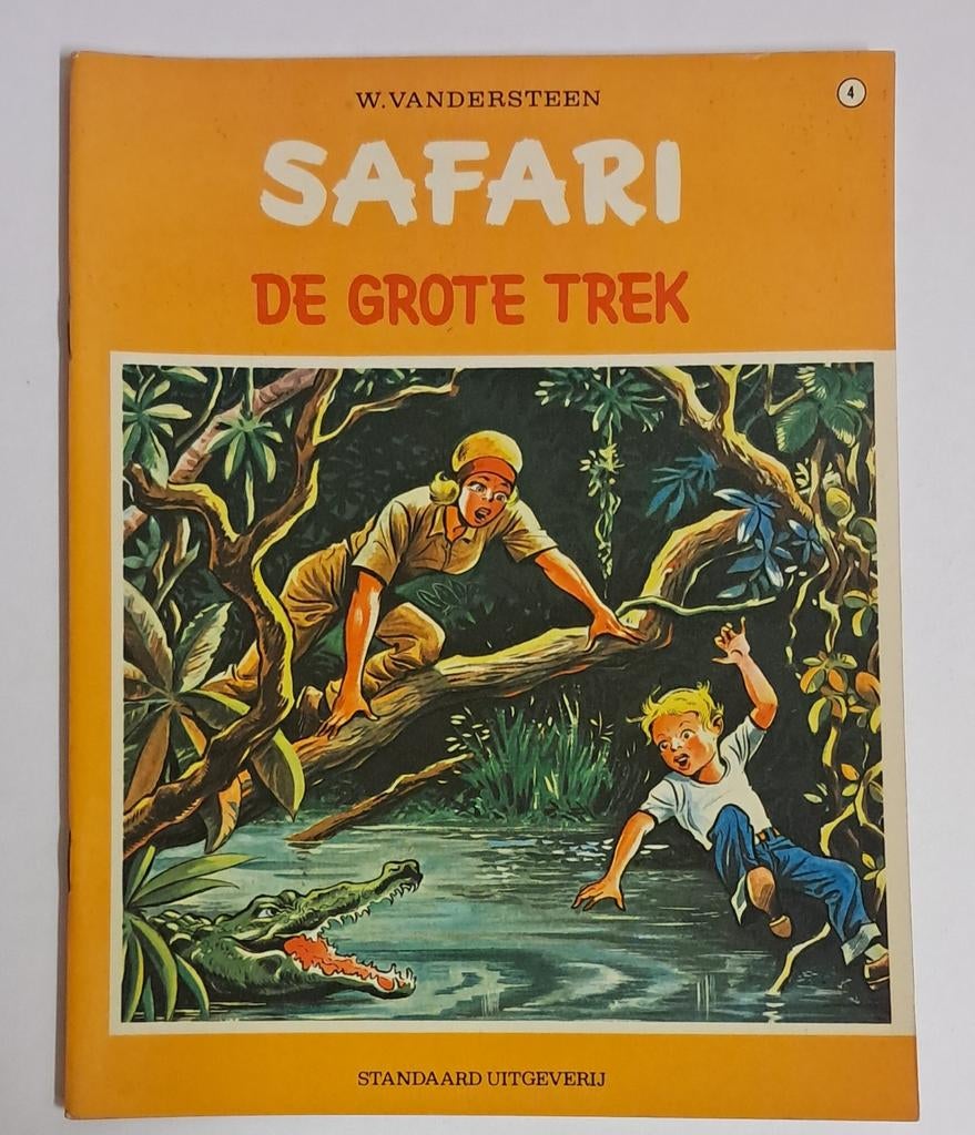 Safari 4 De grote trek SC. Standaard 1970, Gelezen, Eén stripboek, Ophalen of Verzenden, Studio Vandersteen
