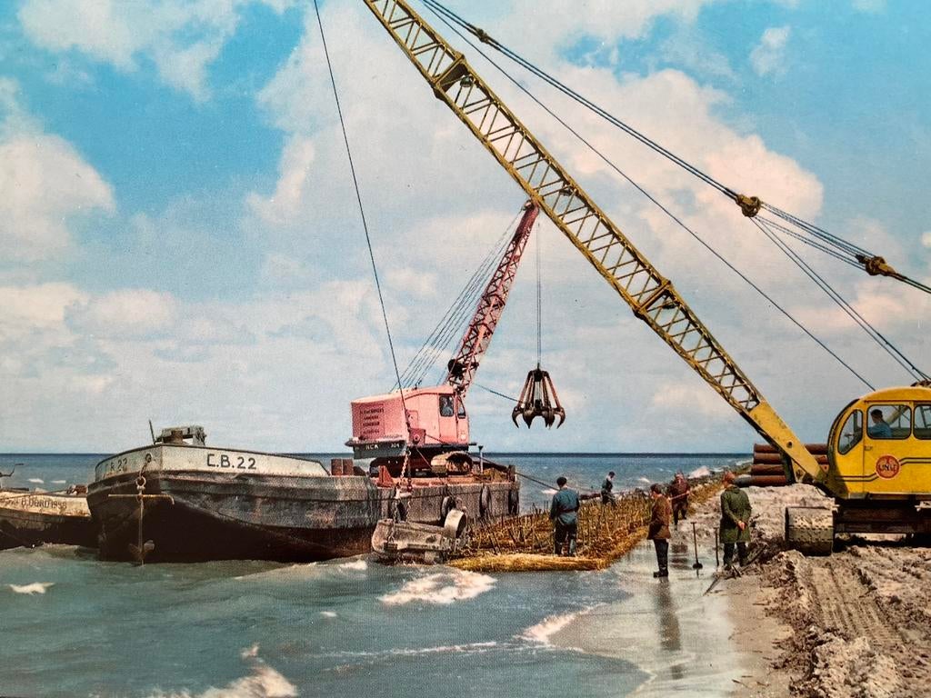 De Zuiderzee werken 3 Briefkaarten., Ophalen of Verzenden