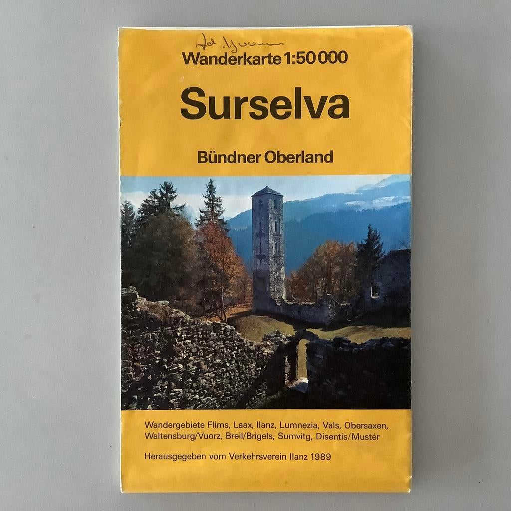Bünder Oberland Surselva wandelkaart 1:50.000, Ophalen of Verzenden, Gebruikt