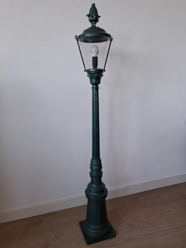 Gietijzeren Tuinlantaarn - Klassieke Buitenverlichting, Tuin en Terras, Buitenverlichting, Ophalen, Gebruikt, Staande lamp, Netvoeding