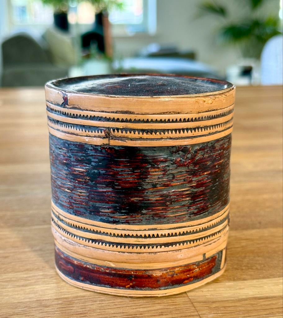 Antieke Birmese Karen Beteldoos, Ophalen of Verzenden