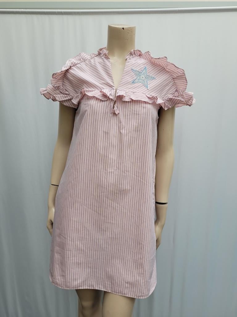 Sandro zomer jurkje katoen maat S/36, Sandro, Ophalen of Verzenden, Zo goed als nieuw, Roze