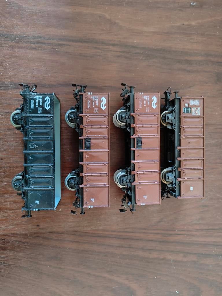 4x NS kolenwagons Piko en Roco H0, Gebruikt, Wagon, NS, Piko
