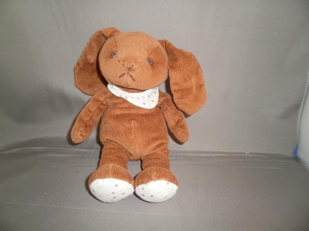 Zara home konijn bruin rib stof en tricot sjaal met sterren, Ophalen of Verzenden, Nieuw, Konijn