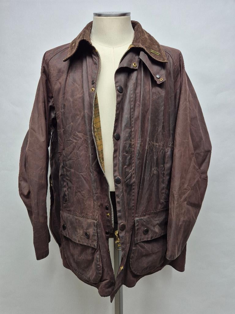 Barbour Beaufort wax jas, C48-122cm (XXL), Barbour, Bruin, Overige maten, Ophalen of Verzenden