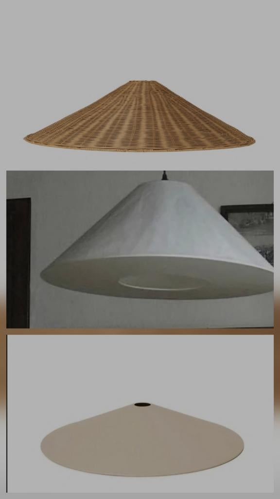 GEZOCHT - grote lage lampenkap voor vloerlamp, Ophalen, Modern, Scandinavisch, Rond, Zo goed als nieuw