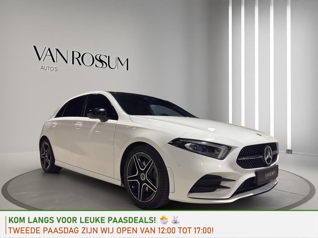 Mercedes-Benz A-klasse 220 Premium Plus AMG | Sfeer | 18"| C, Stof, Gebruikt, Wit, Bedrijf