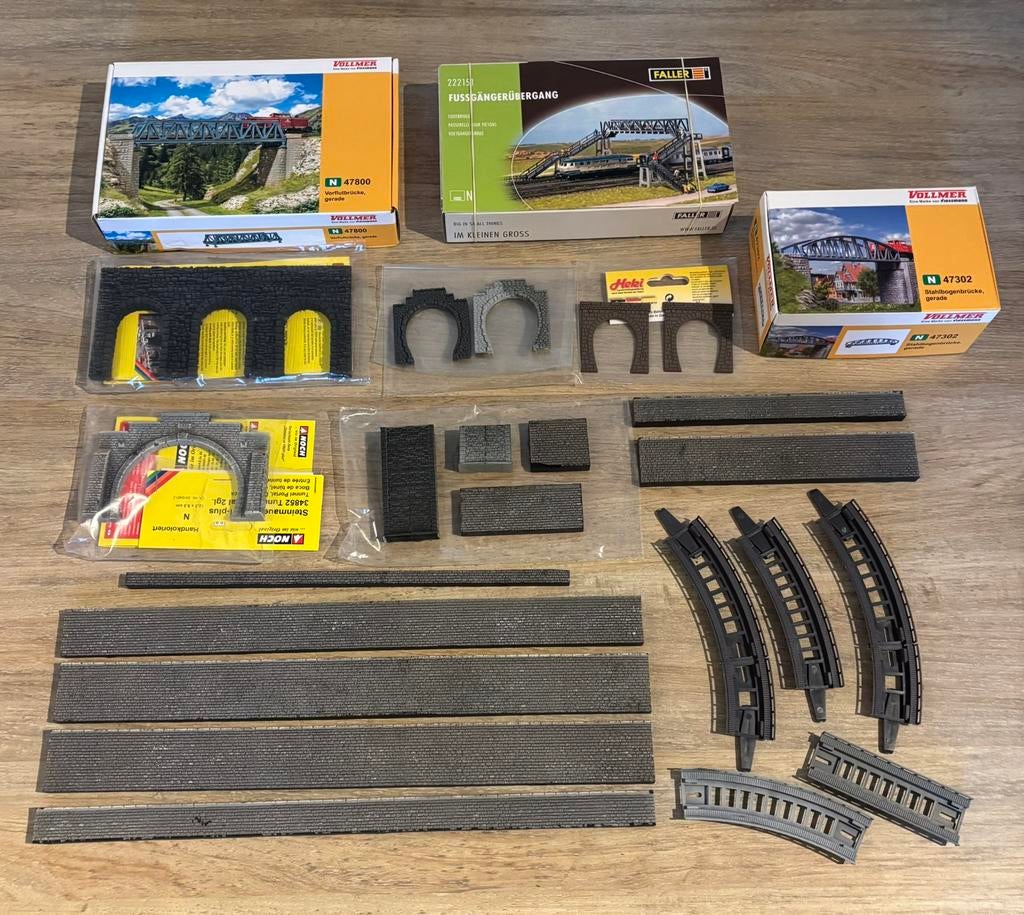 Noch, Vollmer, Faller, Heki. Scenery, Overige merken, Gelijkstroom of Wisselstroom, Brug, Tunnel of Gebouw, Ophalen of Verzenden