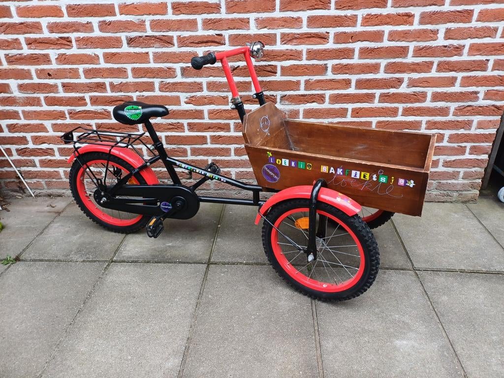 Loekie kinderbakfiets, Ophalen, Gebruikt, Minder dan 16 inch