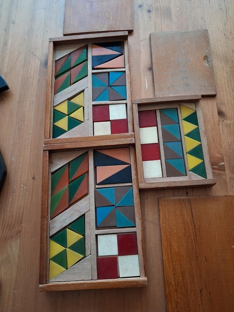 Fröbel mozaïekset, Antiek en Kunst, Antiek | Speelgoed, Ophalen of Verzenden