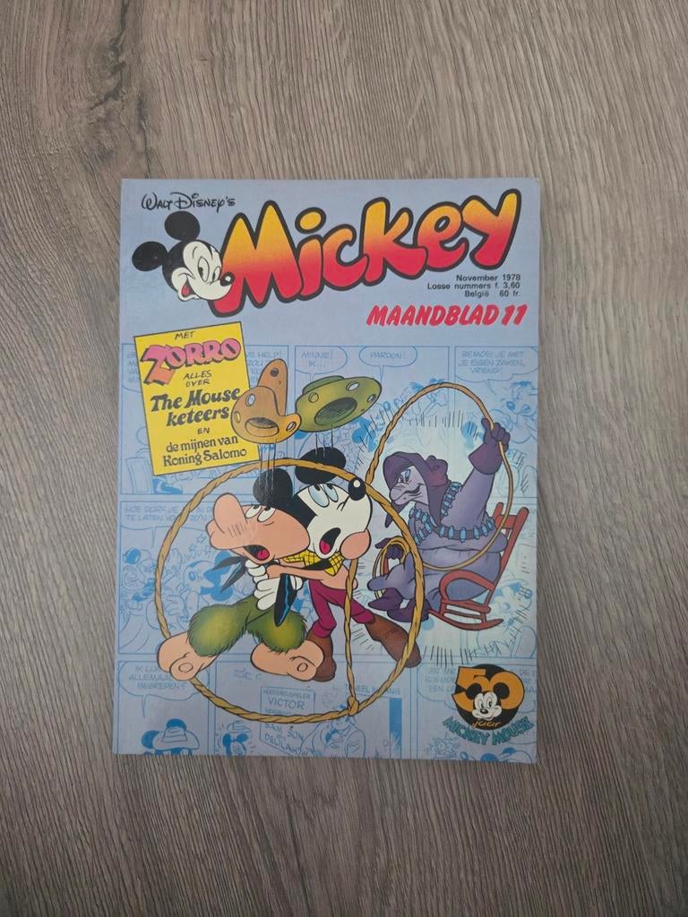 Walt Disney's Mickey Maandblad 11, 1978, Boeken, Eén stripboek, Ophalen of Verzenden, Walt Disney