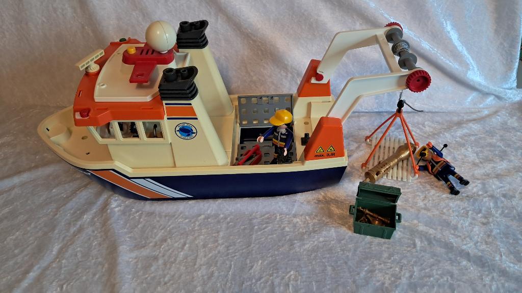Playmobil expeditie schip, samengesteld 4469 onderzoeks boot, Ophalen of Verzenden, Zo goed als nieuw, Los playmobil