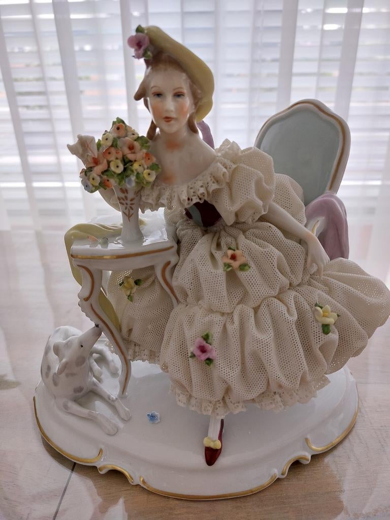 Antiek porselein Dresden beeldjes, Antiek en Kunst, Antiek | Porselein, Ophalen