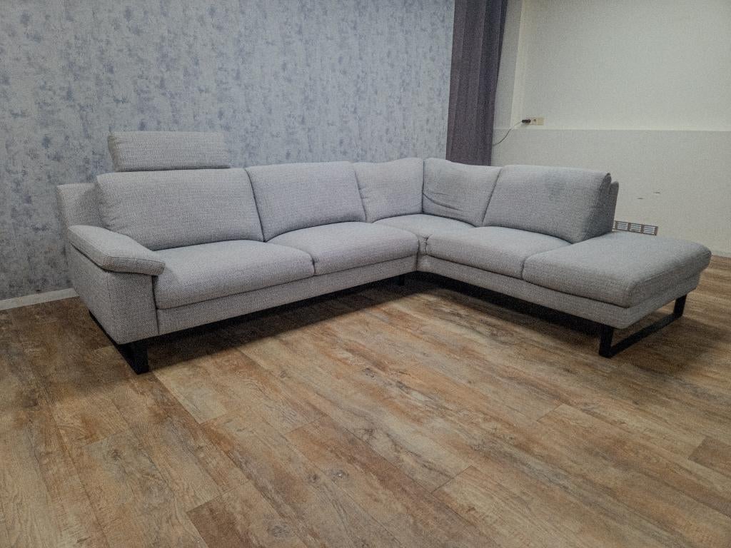 GRATIS BEZORGEN - Mooi Grijs Hoekbank van MONTEL, Info@banxtel.nl, Gebruikt, Hoekbank, Hoekbank