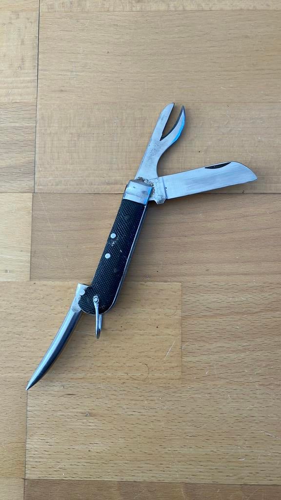 Leger mes vouwmes vintage antiek, Verzamelen, Ophalen of Verzenden, Landmacht, Nederland, Mes of Dolk