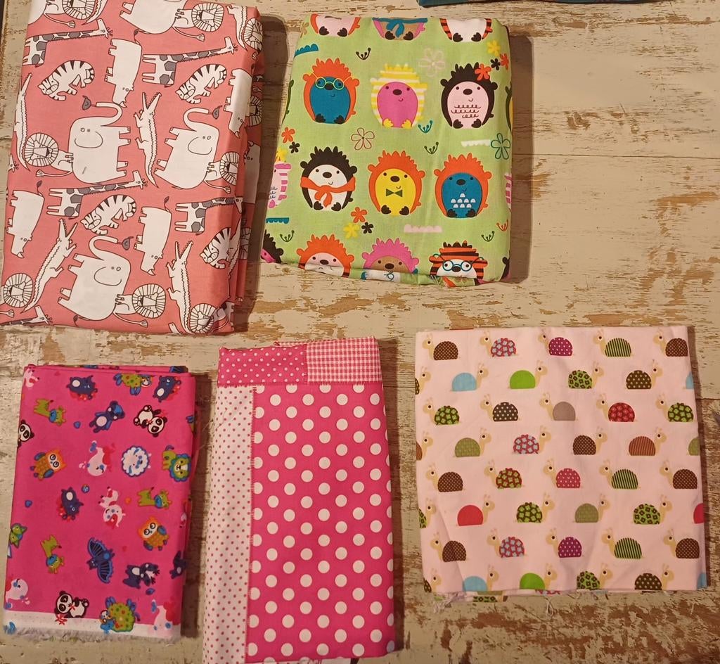 Stoffenpakket 5: kinderstof katoenen lappen, Ophalen of Verzenden