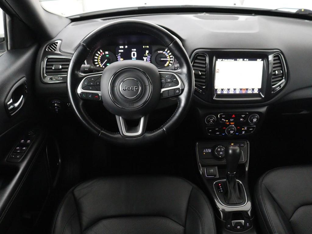 Jeep Compass 4xe 240 Plug-in Hybrid Electric S | Leder | Sto, Auto's, Automaat, Lichtsensor, 4 cilinders, Wit