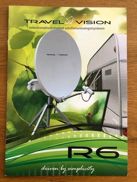 Schotel TV antenne, Travel Vision R6, volautomatisch, met TV, Ophalen, Gebruikt, (Schotel)antenne, Overige merken