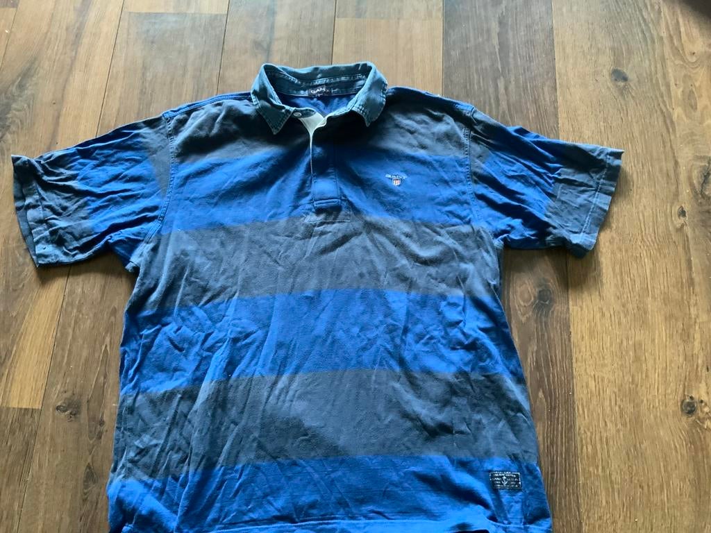 GANT polo mt L, Ophalen of Verzenden, Zo goed als nieuw, Blauw