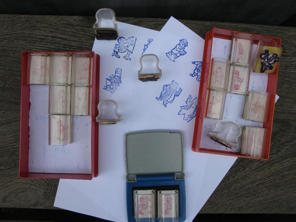 M.TOONDER SCHOOL/BELONINGSSTEMPELS BOMMEL E.A. ZELDZAAM, Ophalen of Verzenden, Olivier B, Bommel en Tom Poes, Gebruikt, Gebruiksvoorwerp