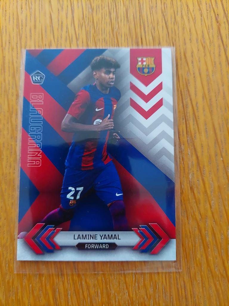 Lamine Yamal Rookie Card FC Barcelona Topps, Ophalen of Verzenden, Zo goed als nieuw, Plaatje