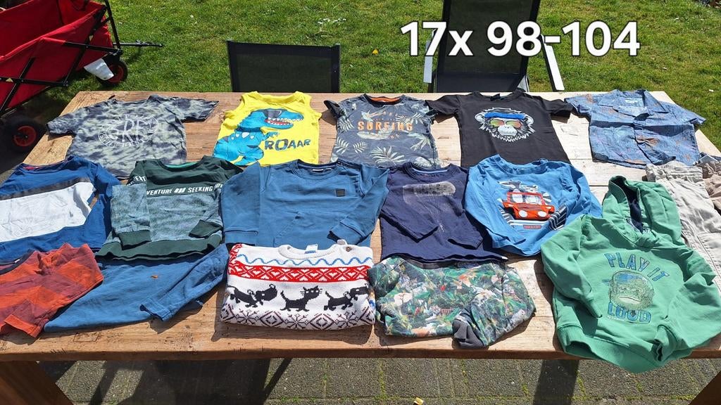 Kleding pakket jongen 17x 98-104, Kinderen en Baby's, Kinderkleding | Maat 98, Ophalen of Verzenden, Jongen
