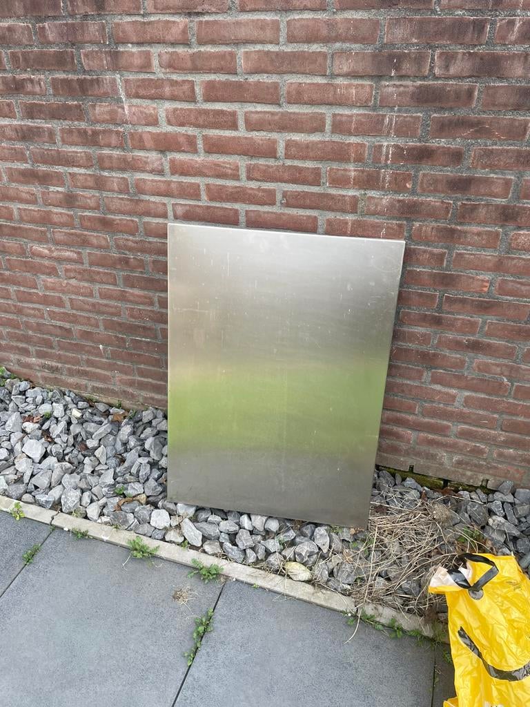 Rvs spatplaat voor 6 pit oven, Ophalen of Verzenden, Zo goed als nieuw