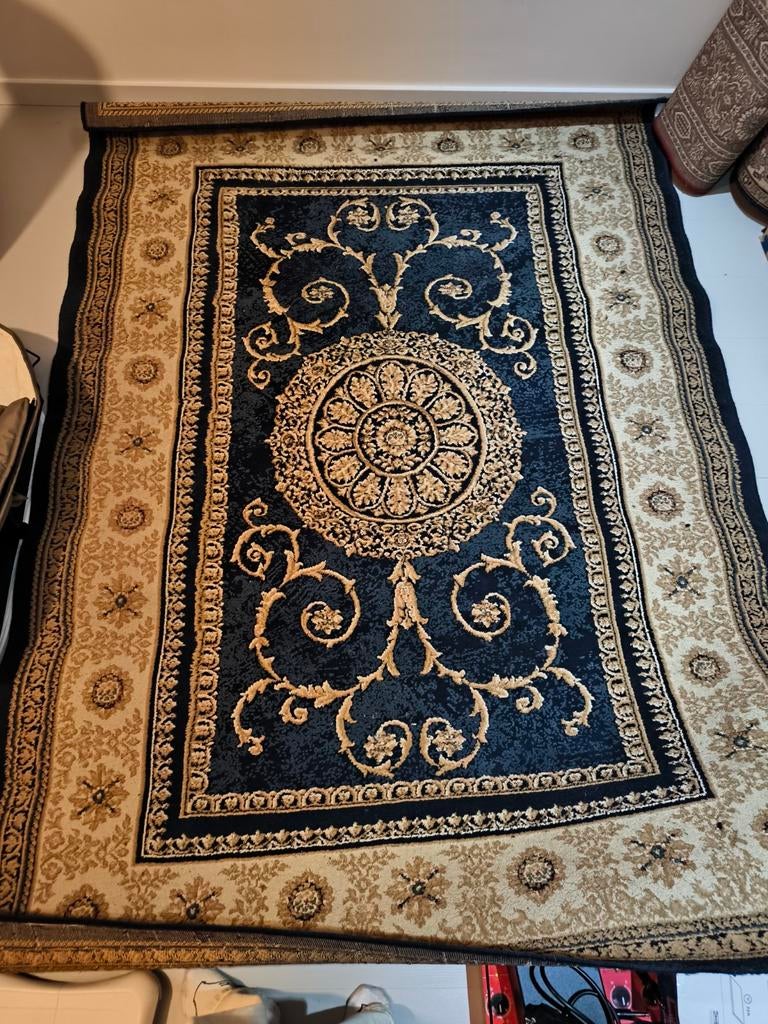 Perzisch tapijt blauw geel/goud, Ophalen