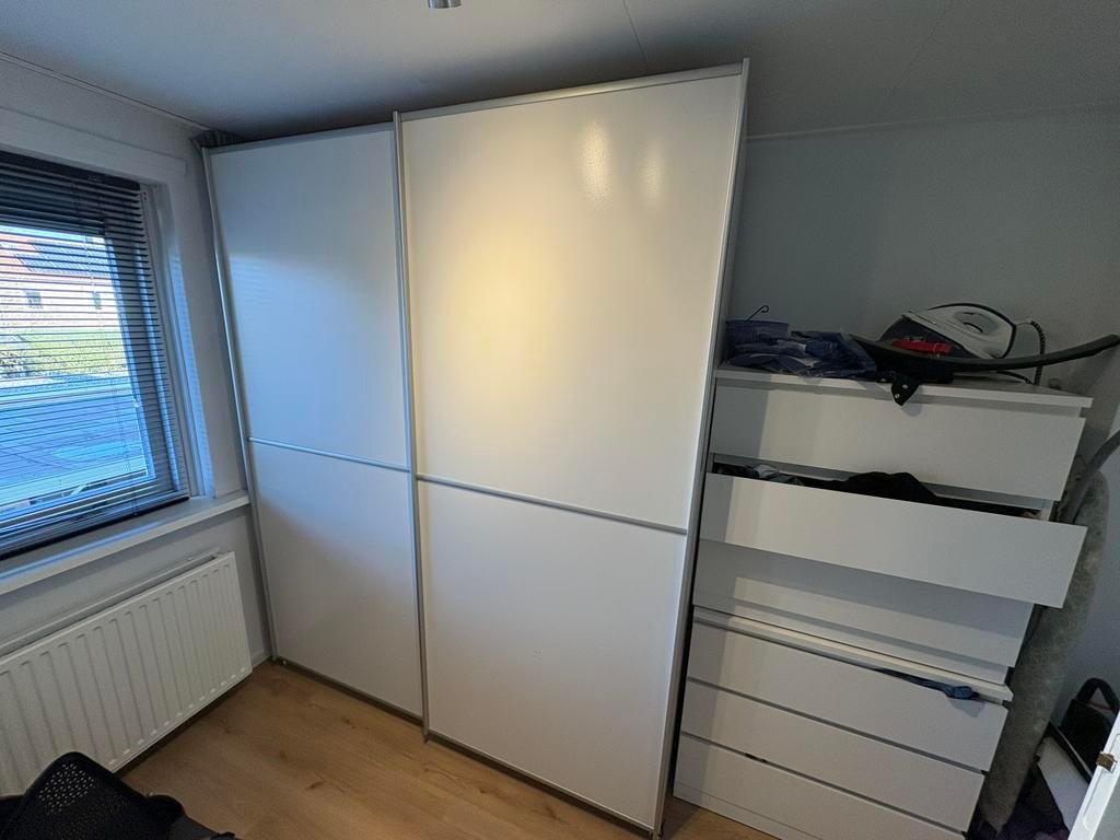 Mooie grote kledingschuif kast, Huis en Inrichting, Ophalen, Gebruikt, 200 cm of meer, 150 tot 200 cm