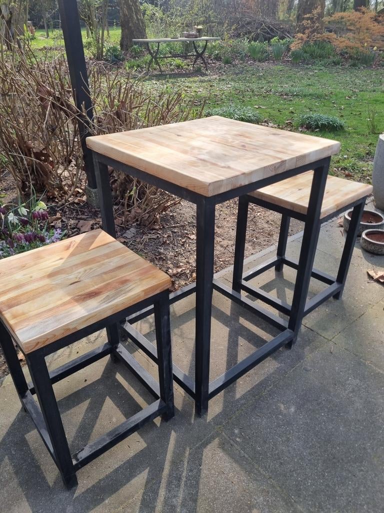 Bistro tafel met krukjes, Ophalen of Verzenden