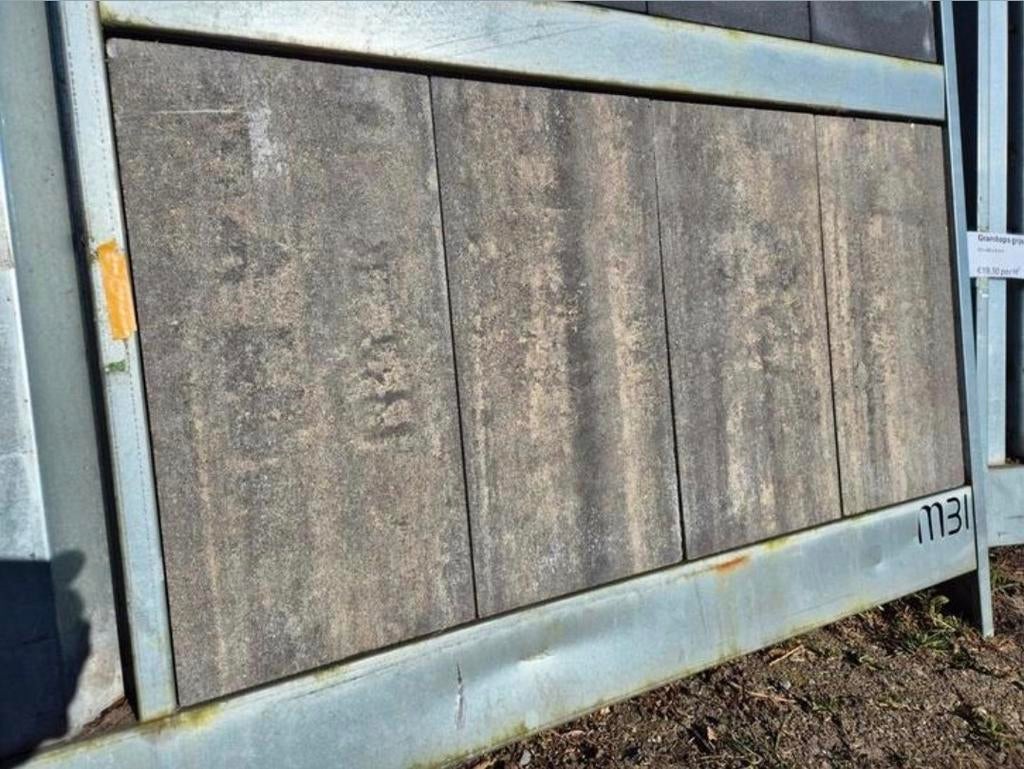 Oprit tegel terrastegels antraciet nuance 60x30x6 s-partij, Nieuw, Ophalen of Verzenden, 10 m² of meer, Beton