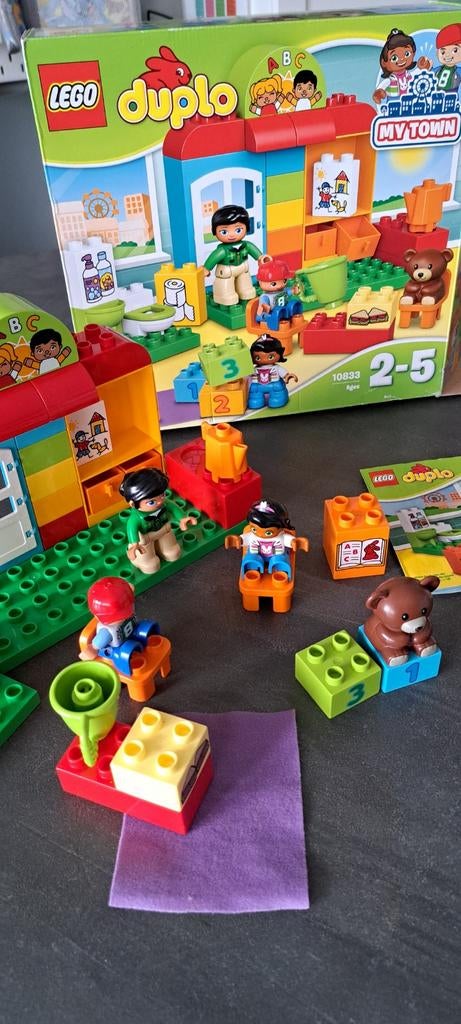 Lego Duplo Kleuterklas 10833 - compleet, Ophalen of Verzenden, Zo goed als nieuw, Complete set, Duplo