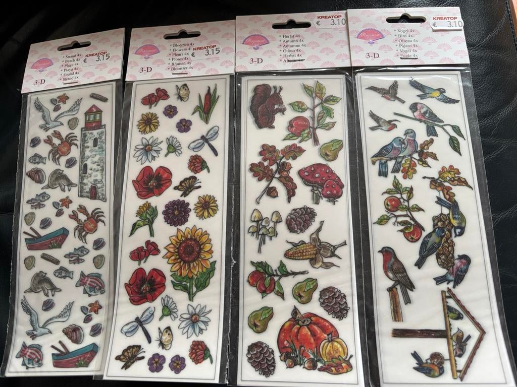 Ciseleer plaatjes op voor op kaart ( pergamano), Verzenden, Nieuw, Overige thema's, Overige typen